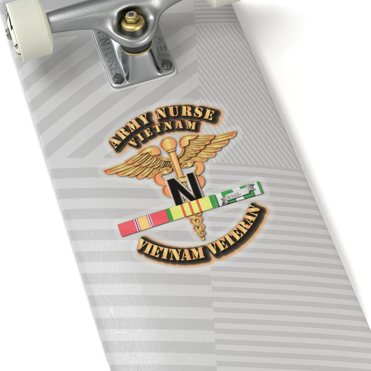 Kiss-Cut Stickers - Army Nurse w Vietnam SVC Ribbons