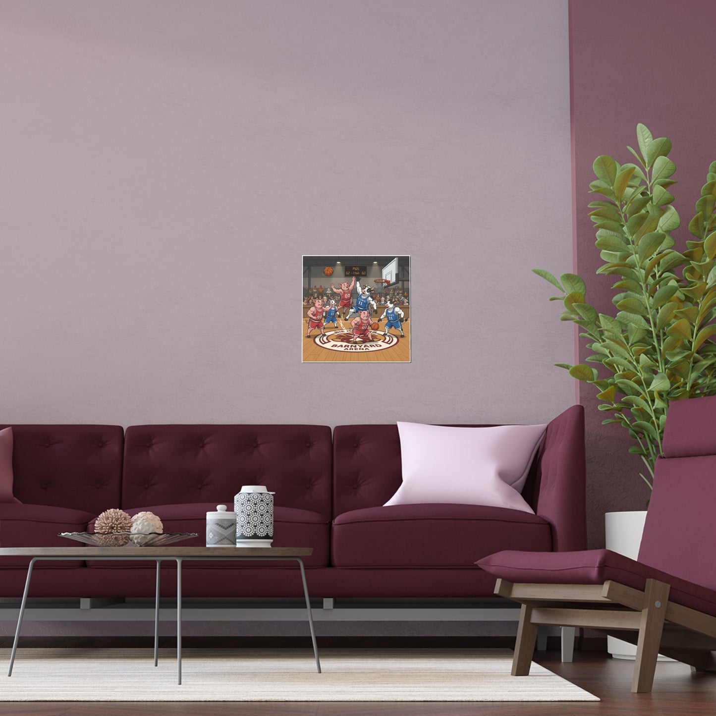 Indoor and Outdoor Silk Posters - Pigs vs Cows