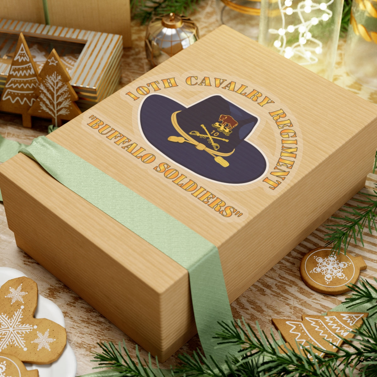 Kiss-Cut Stickers - 10th Cavalry Regiment w Cav - Buffalo Soldiers