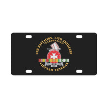 Load image into Gallery viewer, 6th Battalion, 14th Artillery Regiment - DUI - Warbonnets - VN SVC BAR - Top X 300 Classic License Plate
