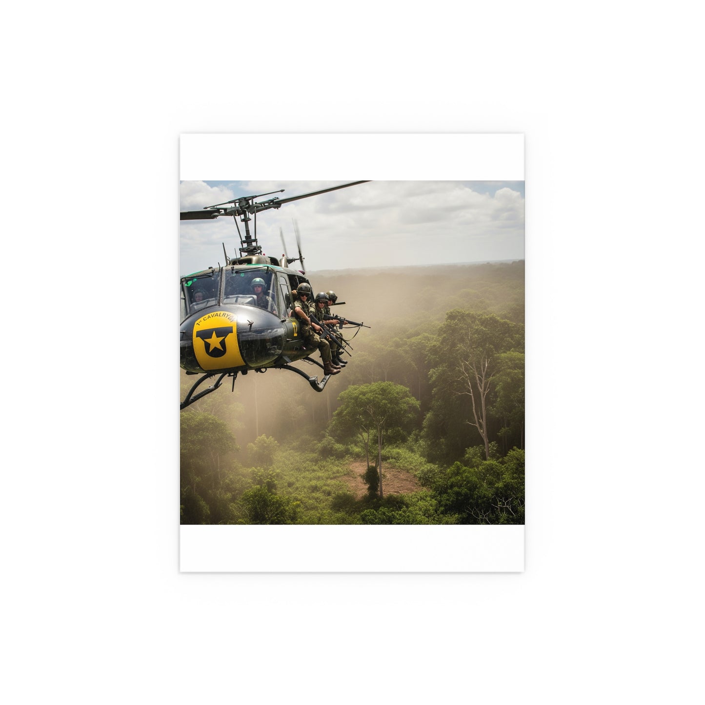 Indoor and Outdoor Silk Posters - 1st Cavalry Division - Air Assault - Vietnam