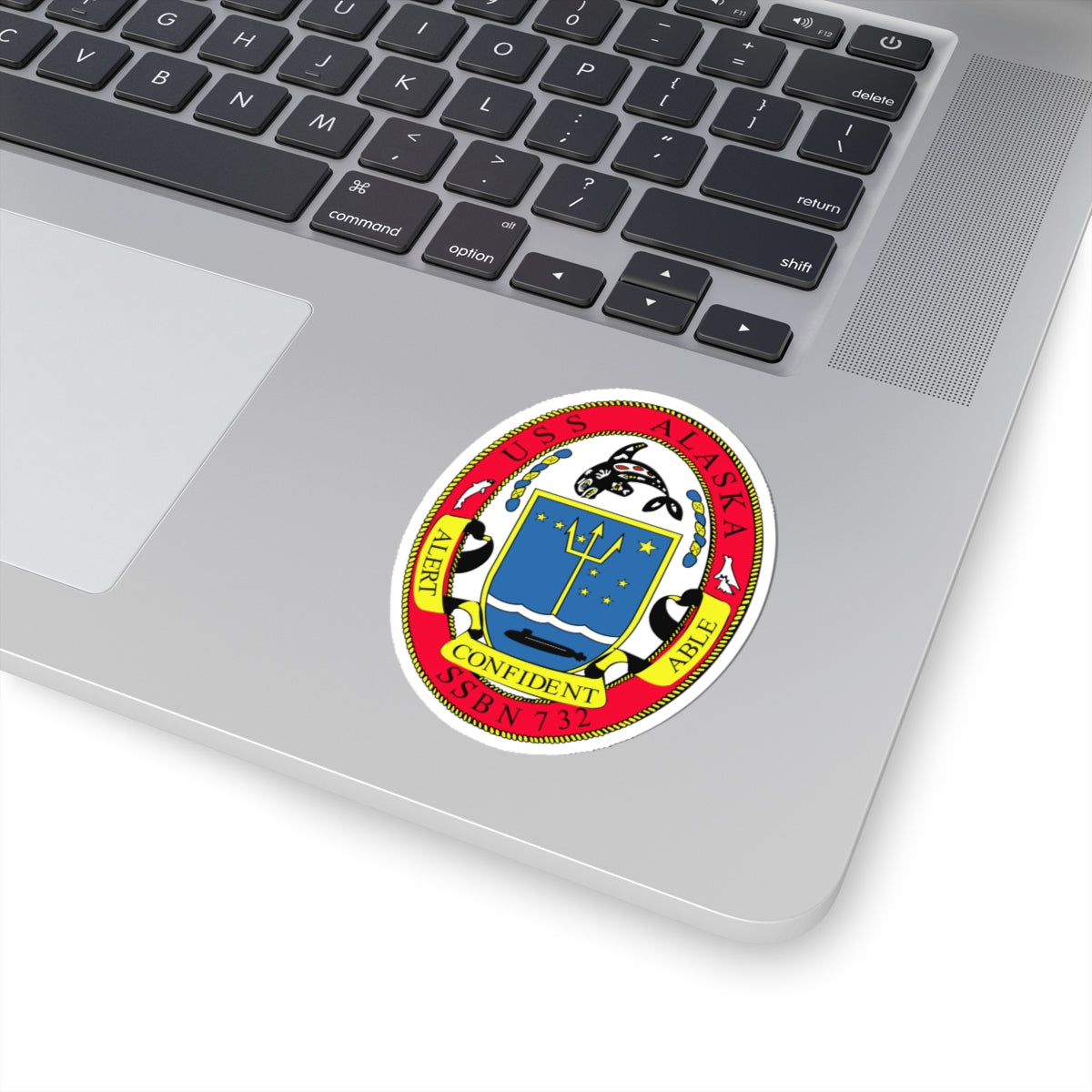 Kiss-Cut Stickers - Navy - USS Alaska (SSBN 732) wo Txt