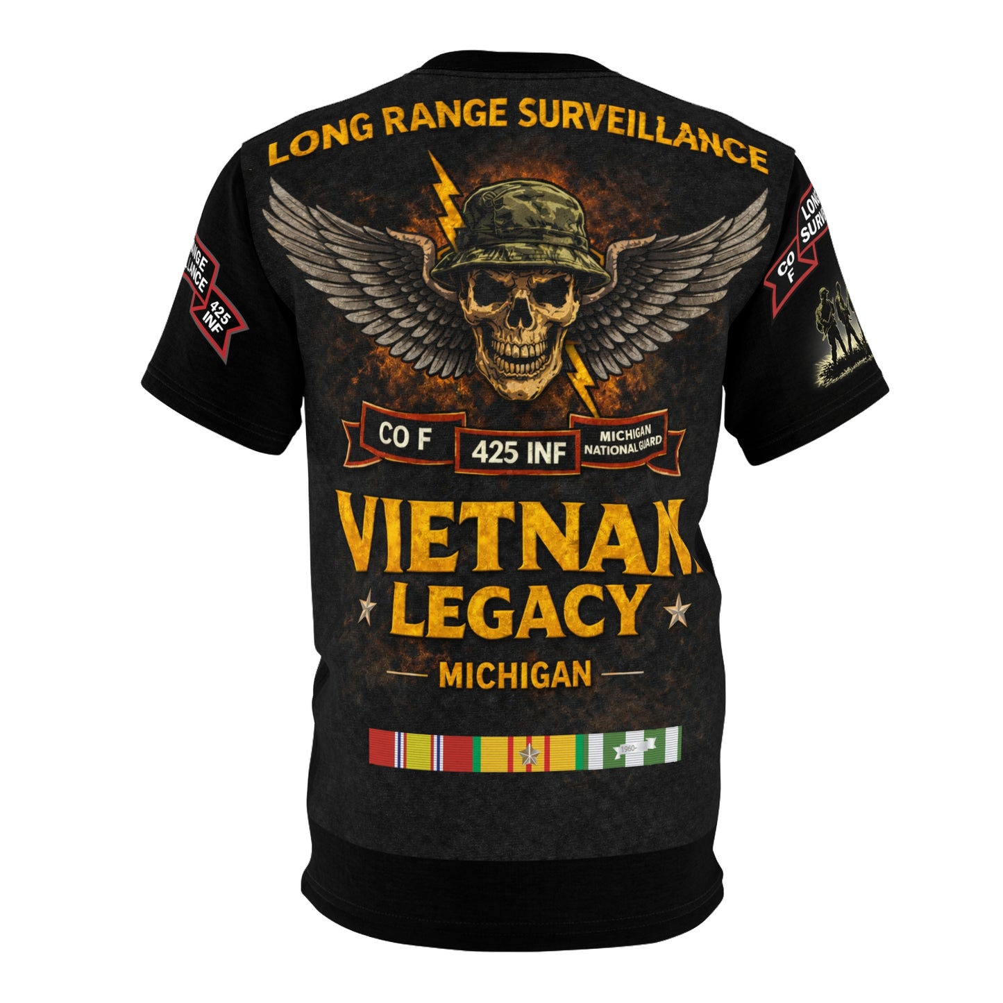 425th Infantry Long Range Surveillance Patrol Vietnam Tribute Tee