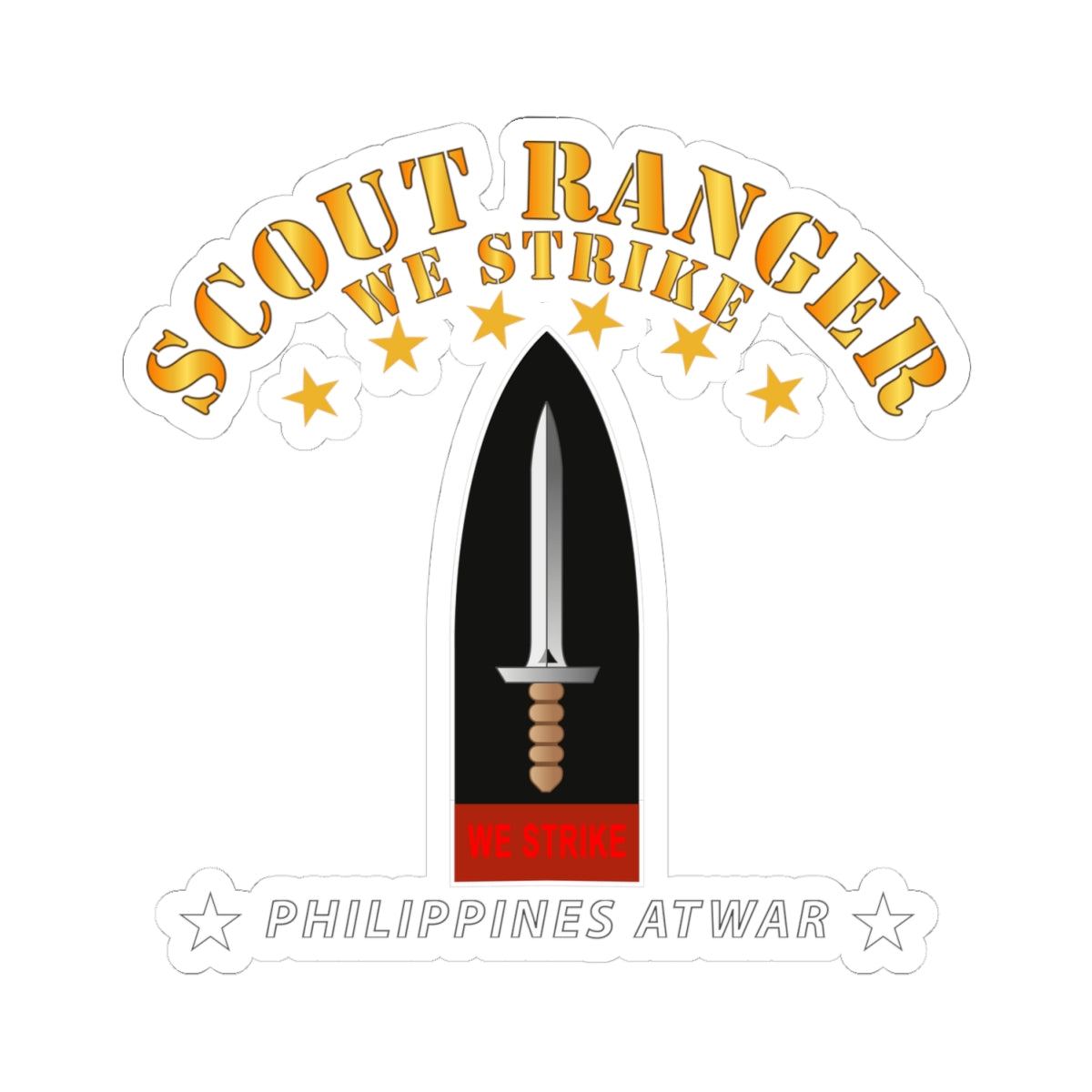 Kiss-Cut Stickers - Philippines - Scout Ranger - We Strike X 300