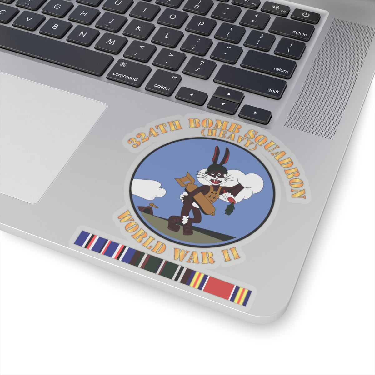 Kiss-Cut Stickers - AAC - 324th Bomb Squadron - WWII w EU SVC