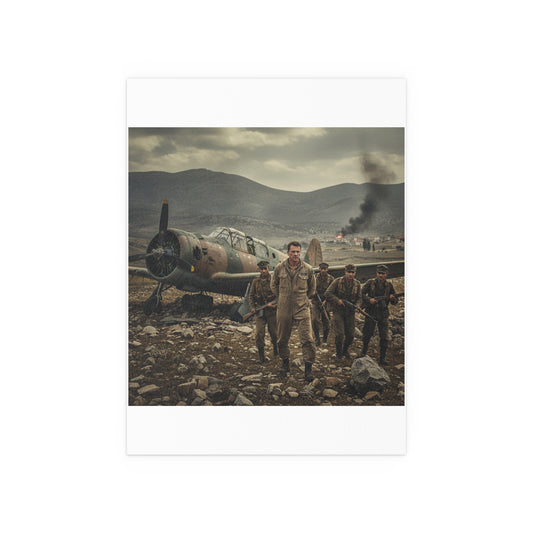 Indoor and Outdoor Silk Posters - U.S. Air Force officer - Captured, KIA, Communist Guerrillas - AT-6 Shotdown - Cold War