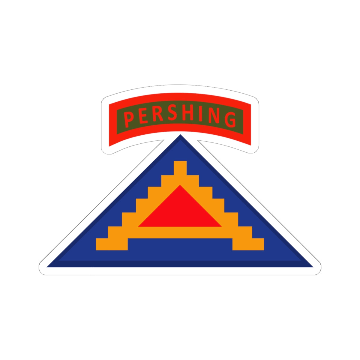 Kiss-Cut Stickers - 56th Artillery Brigade - 7th Army w Pershing Tab wo Txt