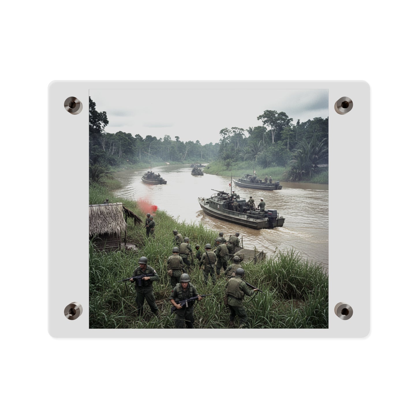 Acrylic Wall Art Panel - MRF - 9th Infantry in the Mekong - Vietnam