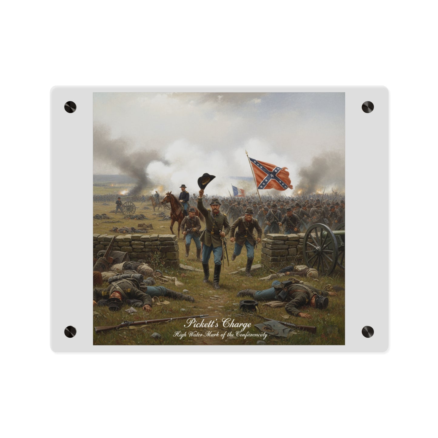 Acrylic Wall Art Panel - Picketts Charge with Hat