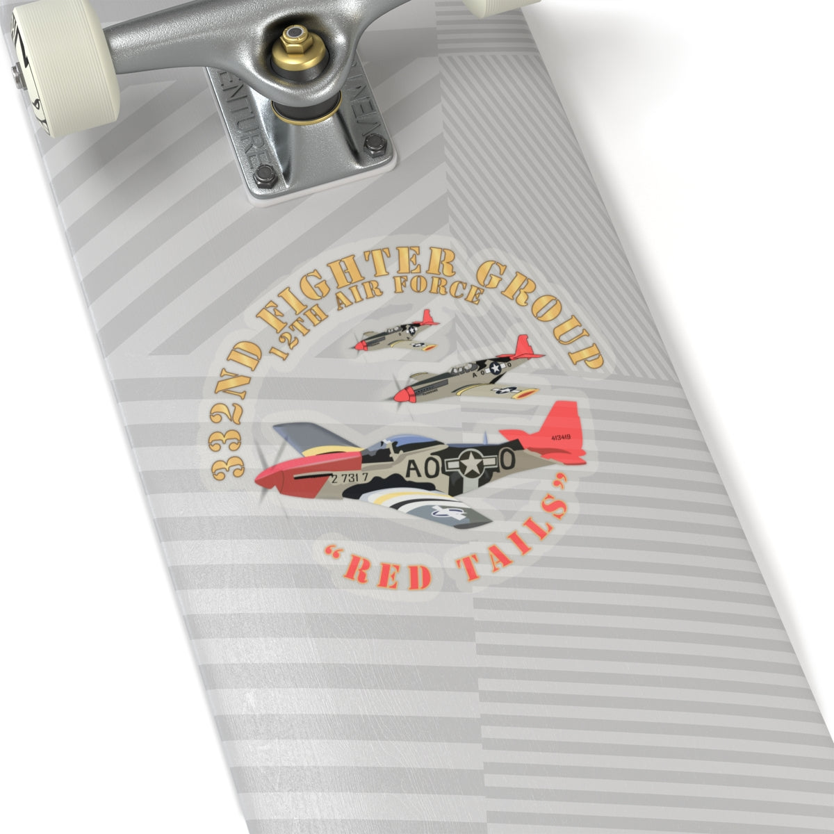 Kiss-Cut Stickers - AAC - 332nd Fighter Group - 12th AF - Red Tail