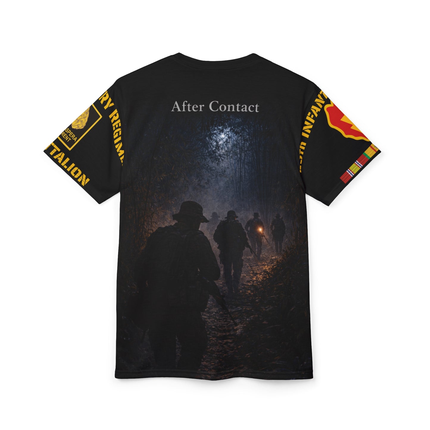 Night Ambush 25th Infantry Division 1/27th Infantry All-Over Print Tee