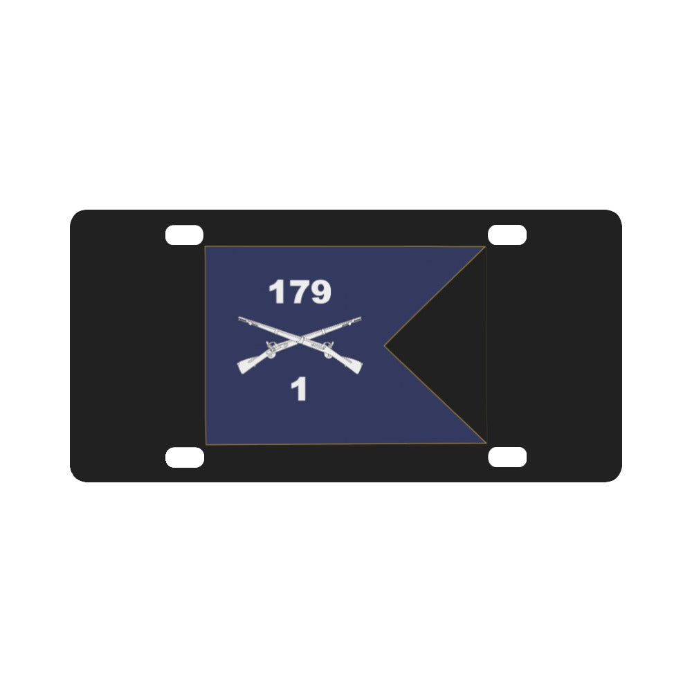 1st Battalion, 179th Infantry Regiment - Guidon X 300 Classic License Plate