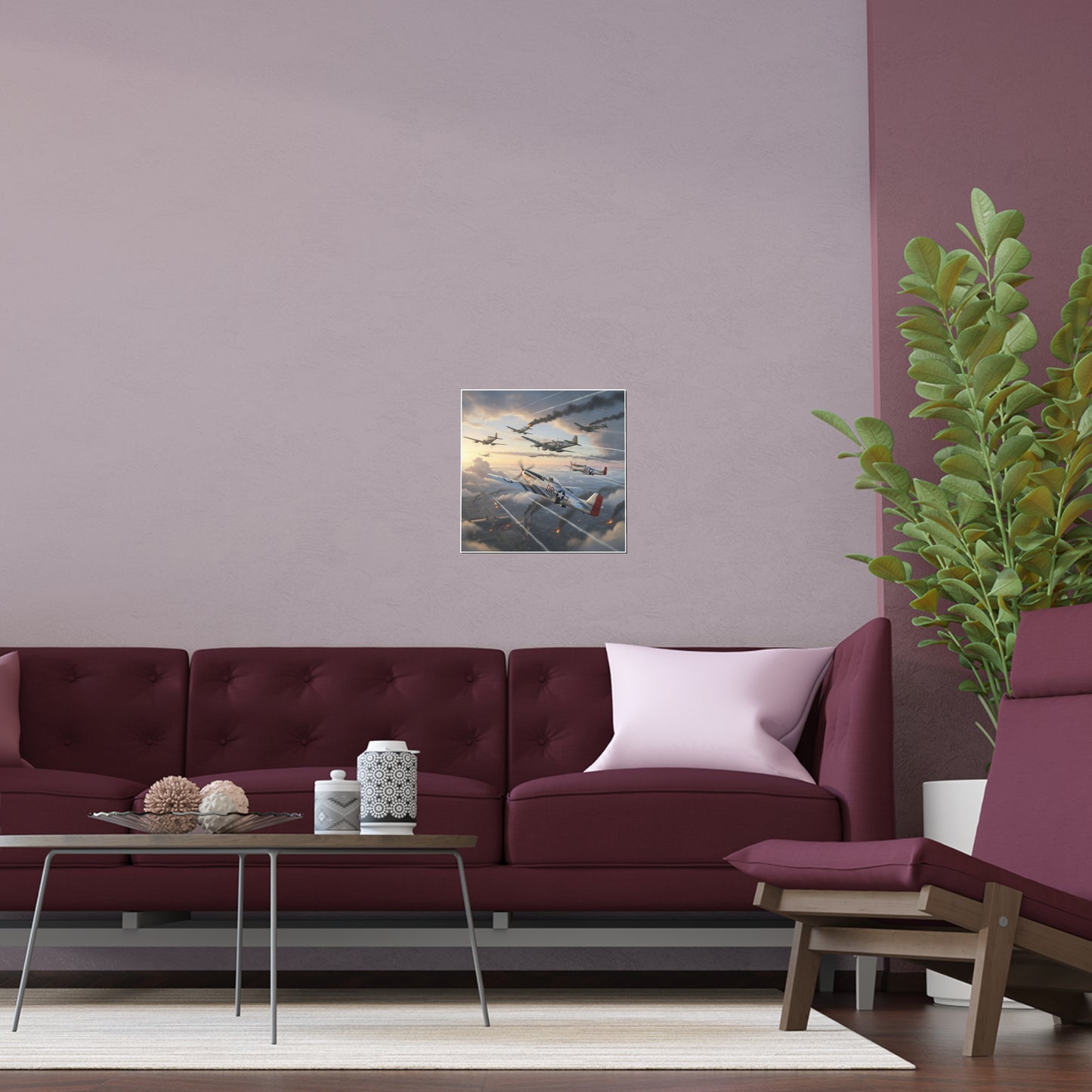 Indoor and Outdoor Silk Posters - Red Tails in Action