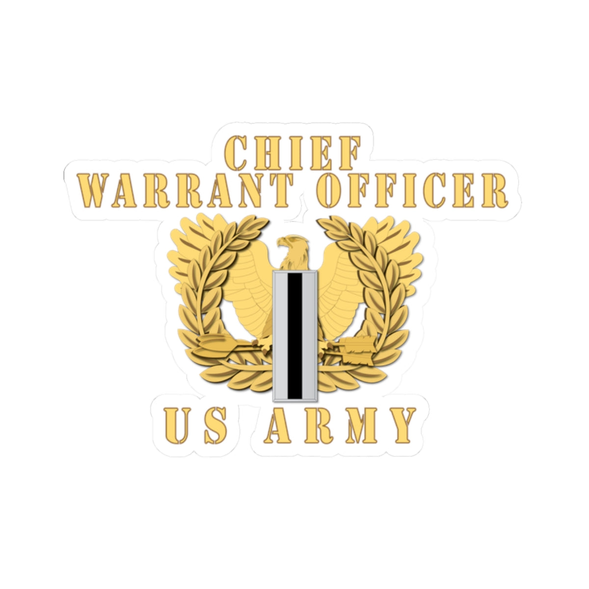 Kiss-Cut Stickers - Chief Warrant Officer 5 - CW5
