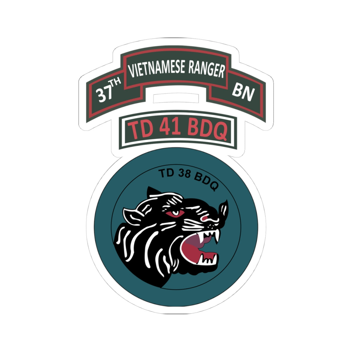 Kiss-Cut Stickers - ARVN - 37th Vietnamese Ranger Battalion