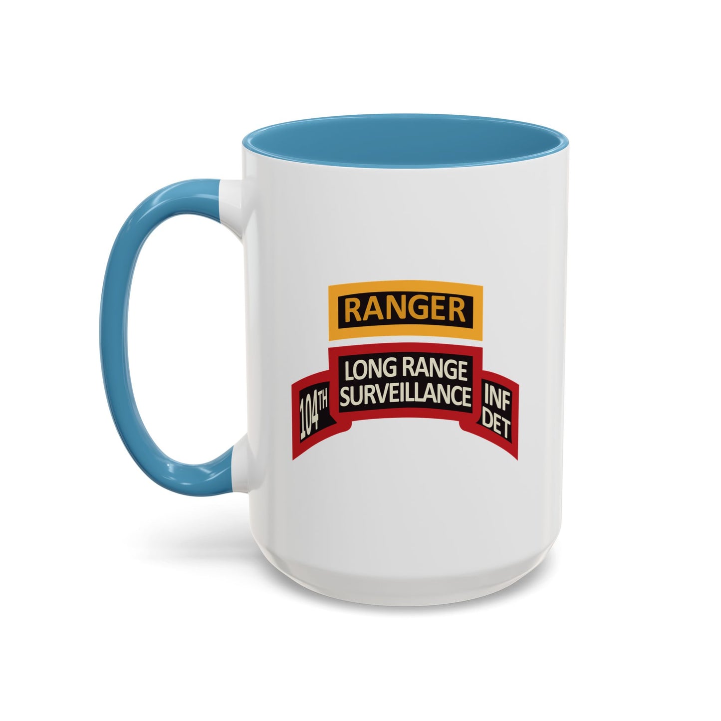 Accent Coffee Mug 15oz - LRS - 10th Inf Det - Ranger Tab