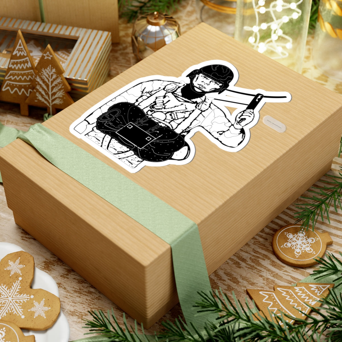 Kiss-Cut Stickers - Jumper - BW X 300
