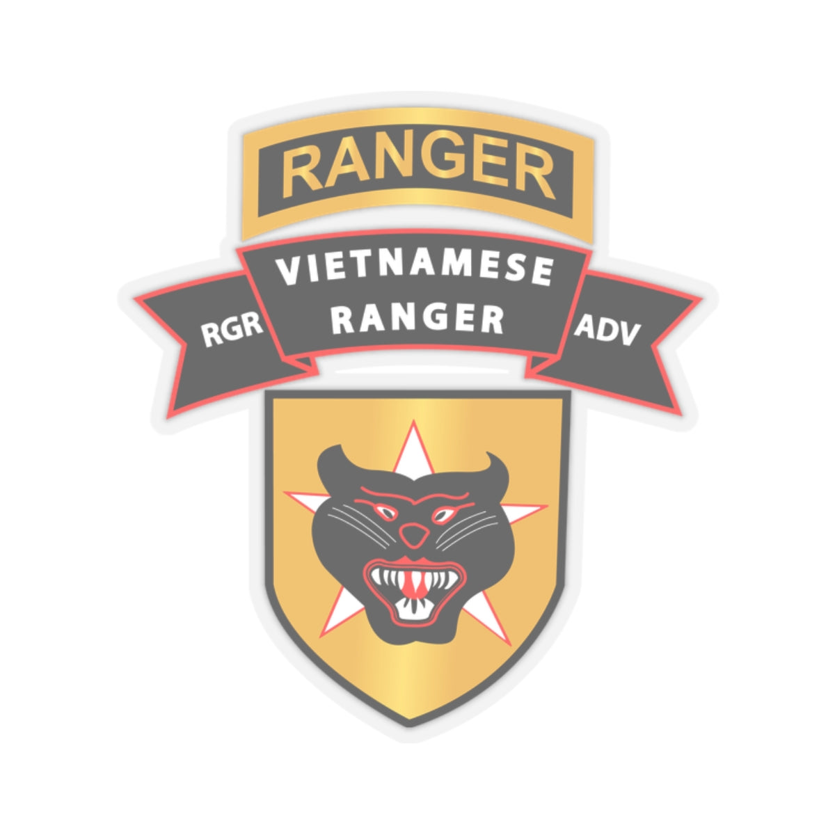 Kiss-Cut Stickers - SOF - SSI - Vietnamese Ranger Advisor X 300