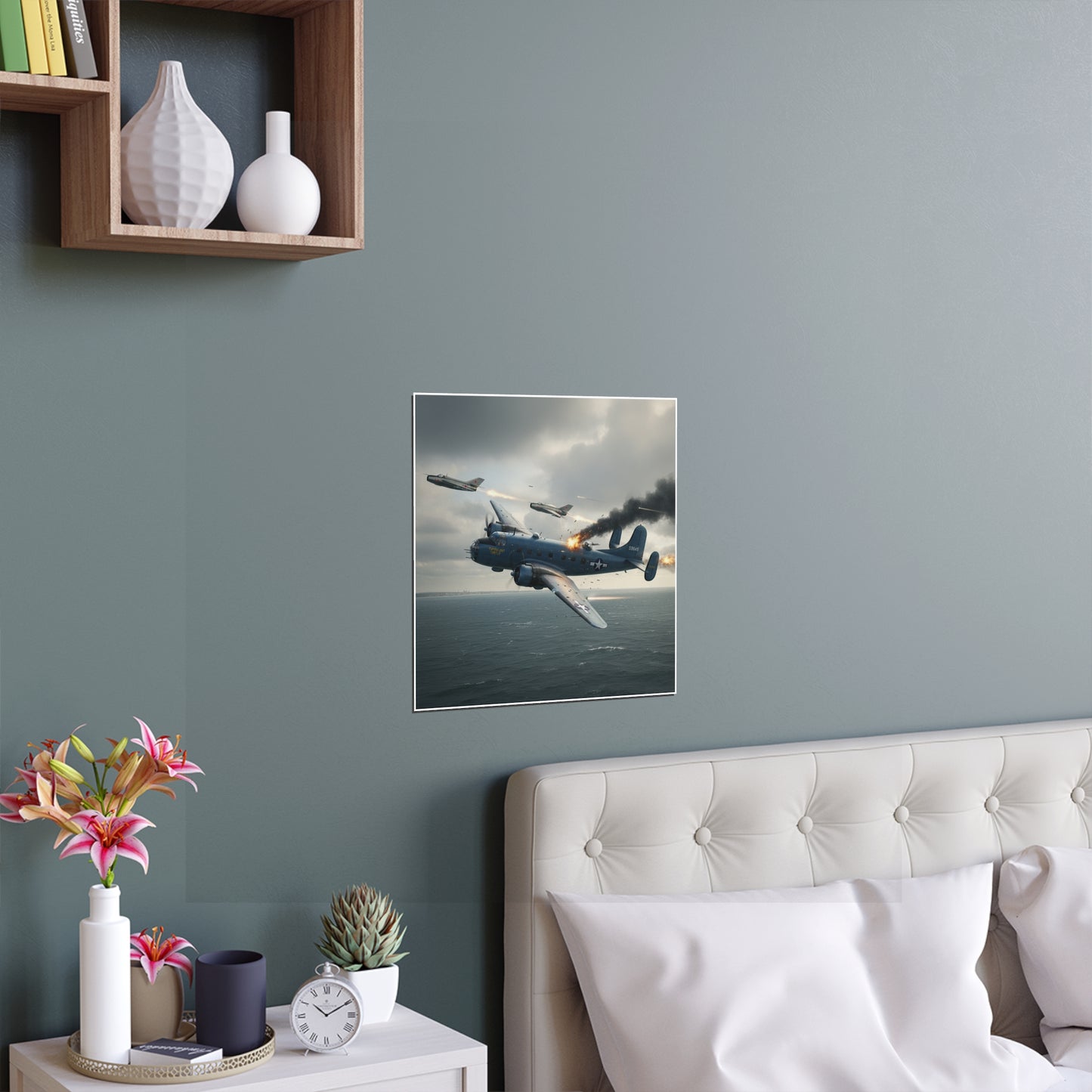 Indoor and Outdoor Silk Posters - April 8, 1950, Baltic Sea - Latvia Soviet fighters shot down a U.S. Navy PB4Y-2 - Liberator - Cold War