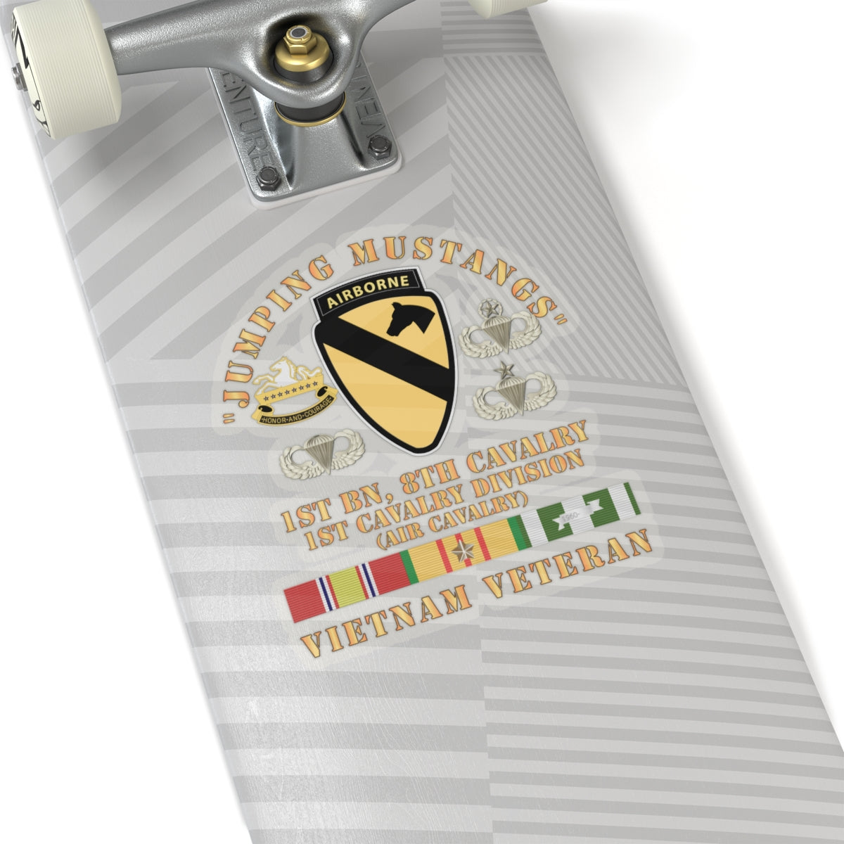 Kiss-Cut Stickers - Jumping Mustangs - 1st Bn 8th Cav 1st Cav - w VN SVC