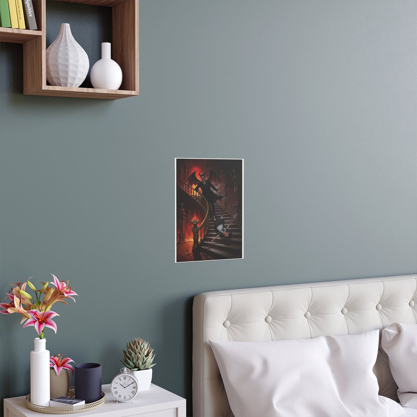 Indoor and Outdoor Silk Posters - devil and maid