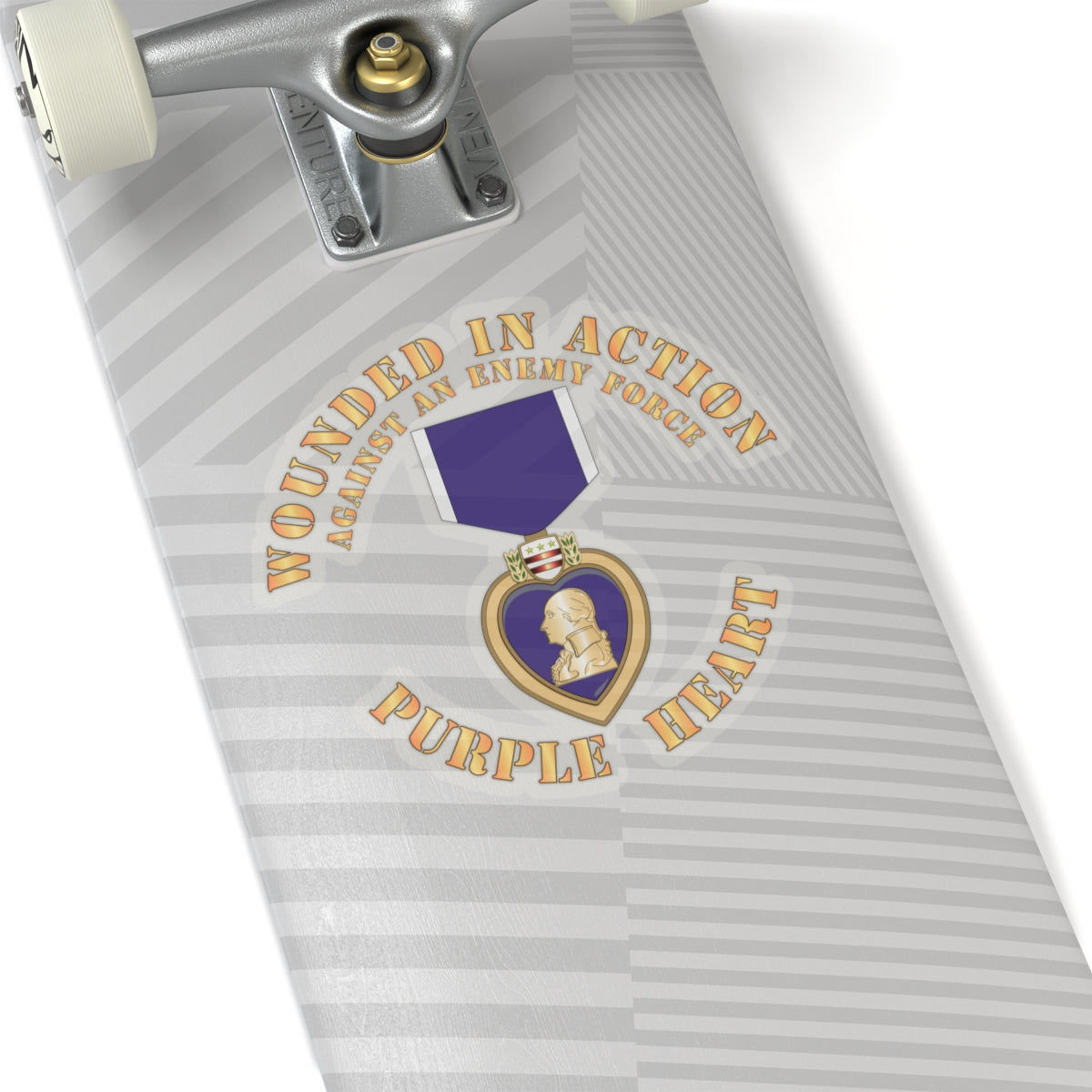 Kiss-Cut Stickers - Wounded in Action - Purple Heart V1