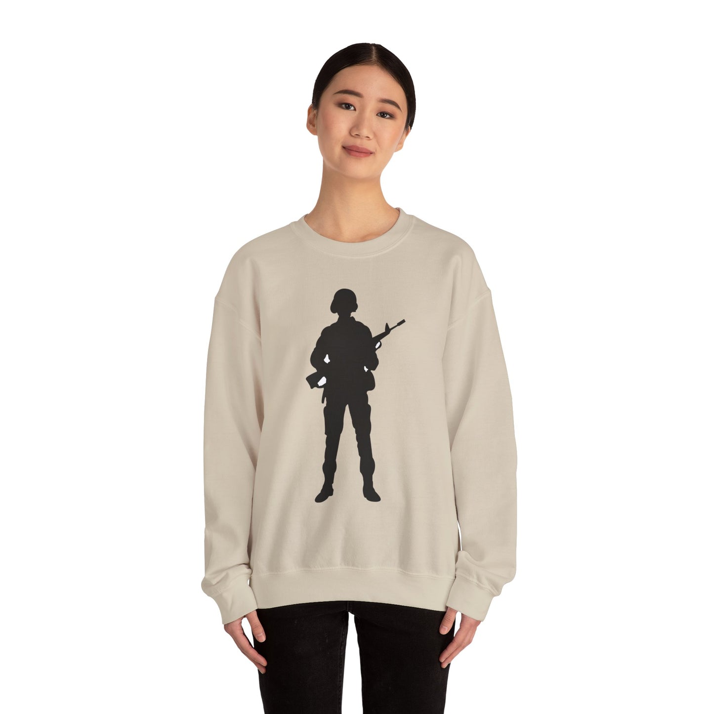 Crewneck Sweatshirt - Army - Soldier - Silhouette X 300