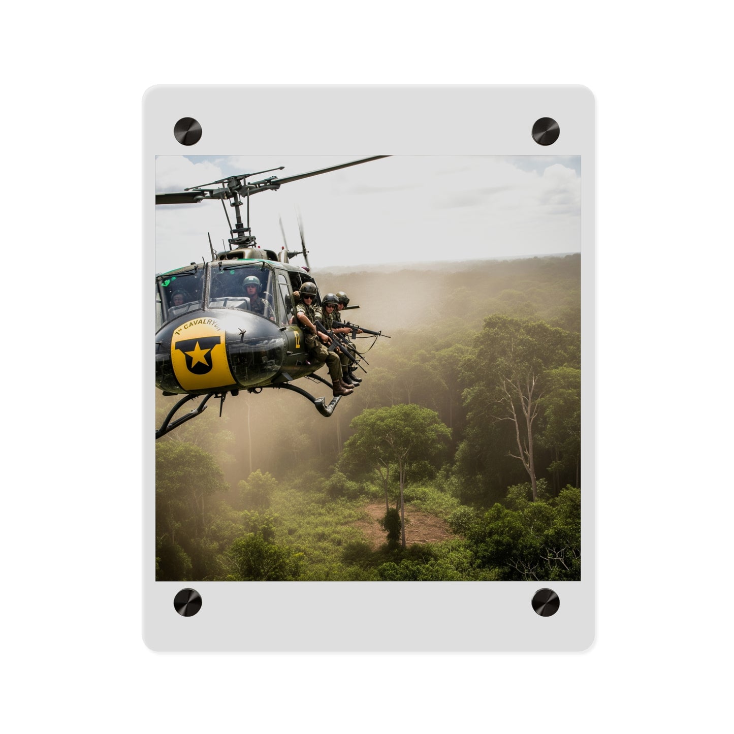 Acrylic Wall Art Panel - 1st Cavalry Division - Air Assault - Vietnam
