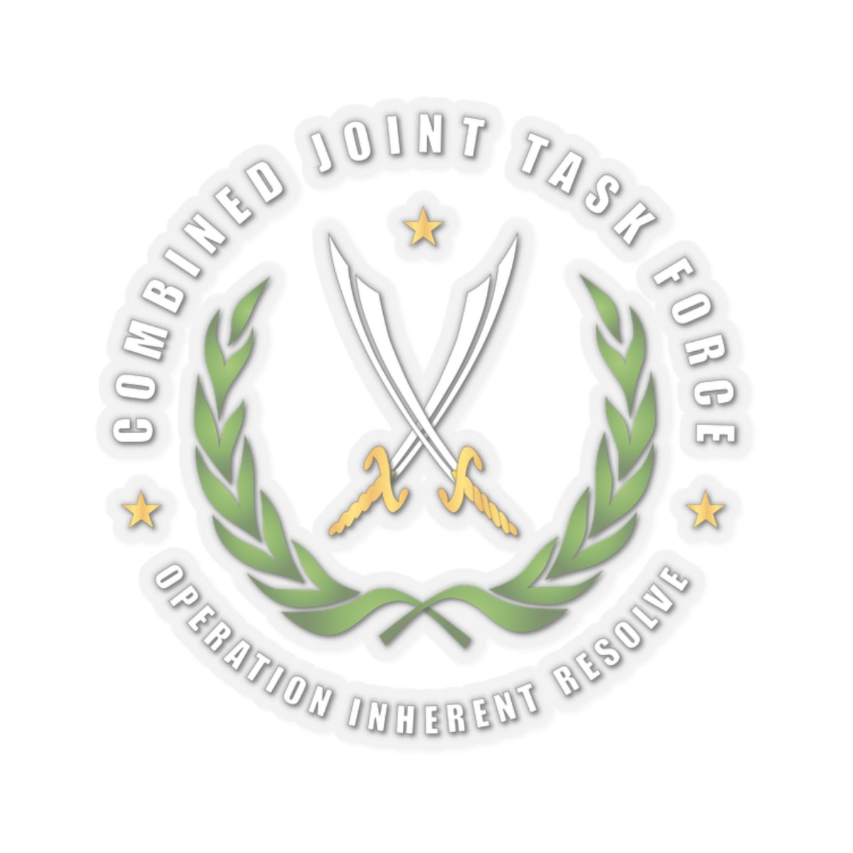 Kiss-Cut Stickers - JTF - Joint Task Force - Operation Inherent Resolve wo Bkgrd