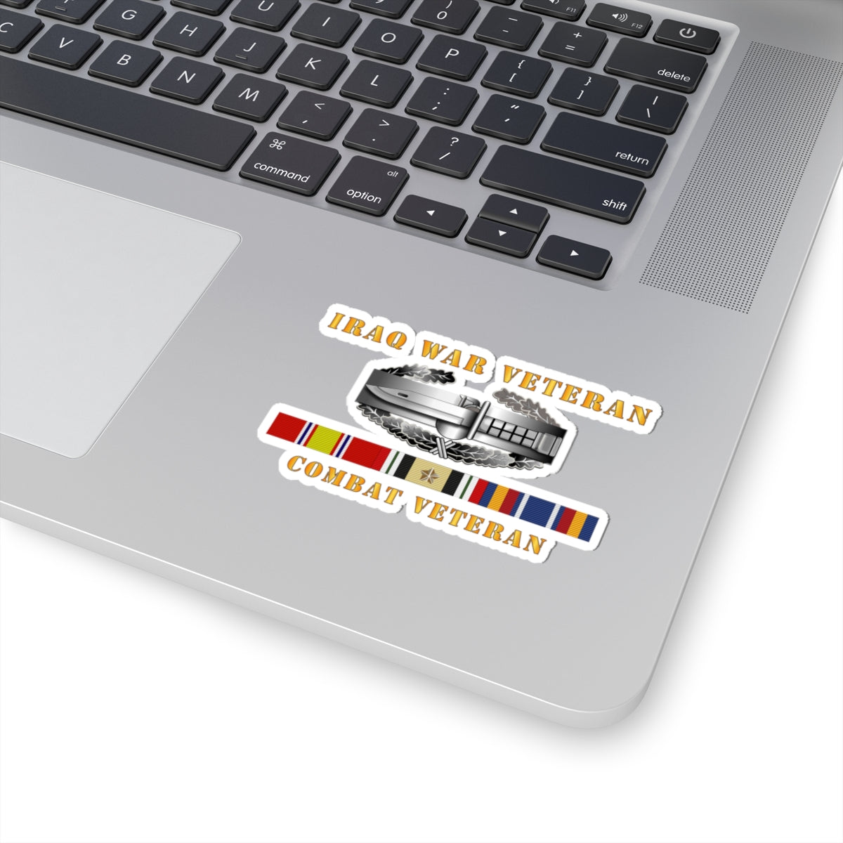 Kiss-Cut Stickers - Iraq War Veteran - Combat Action Badge w CAB IRAQ SVC