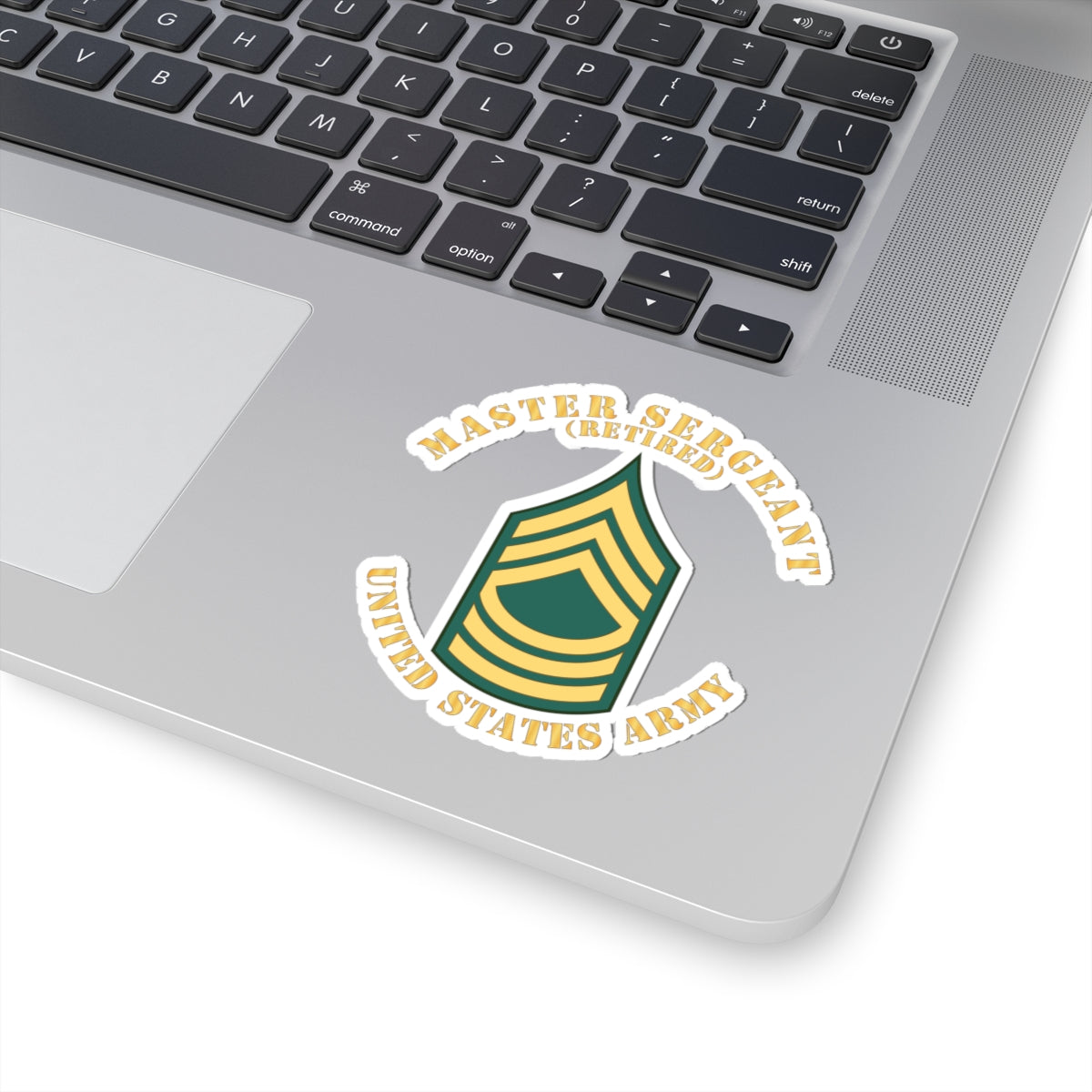 Kiss-Cut Stickers - Enlisted - MSG - Master Sergeant - Std - Retired
