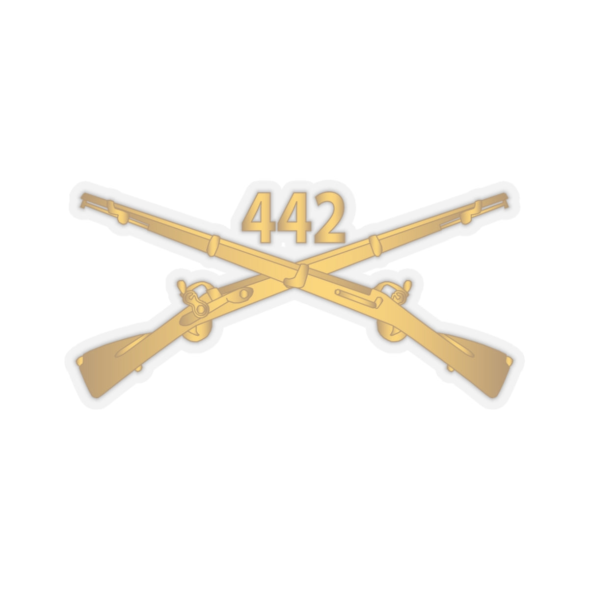 Kiss-Cut Stickers - 442nd Infantry Regiment - wo Txt w Br X 300