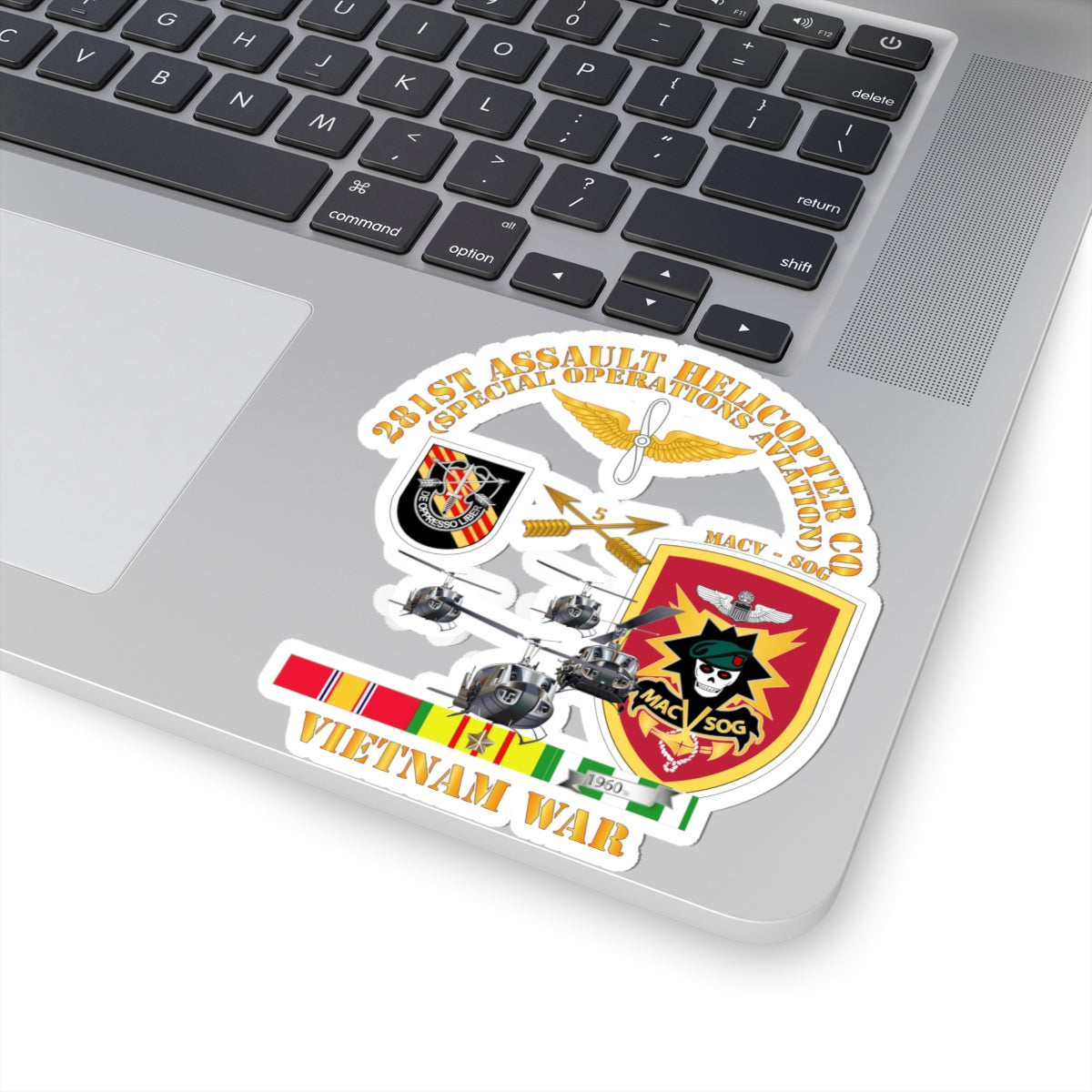 Kiss-Cut Stickers - 281st AHC MAC V SOG w SVC