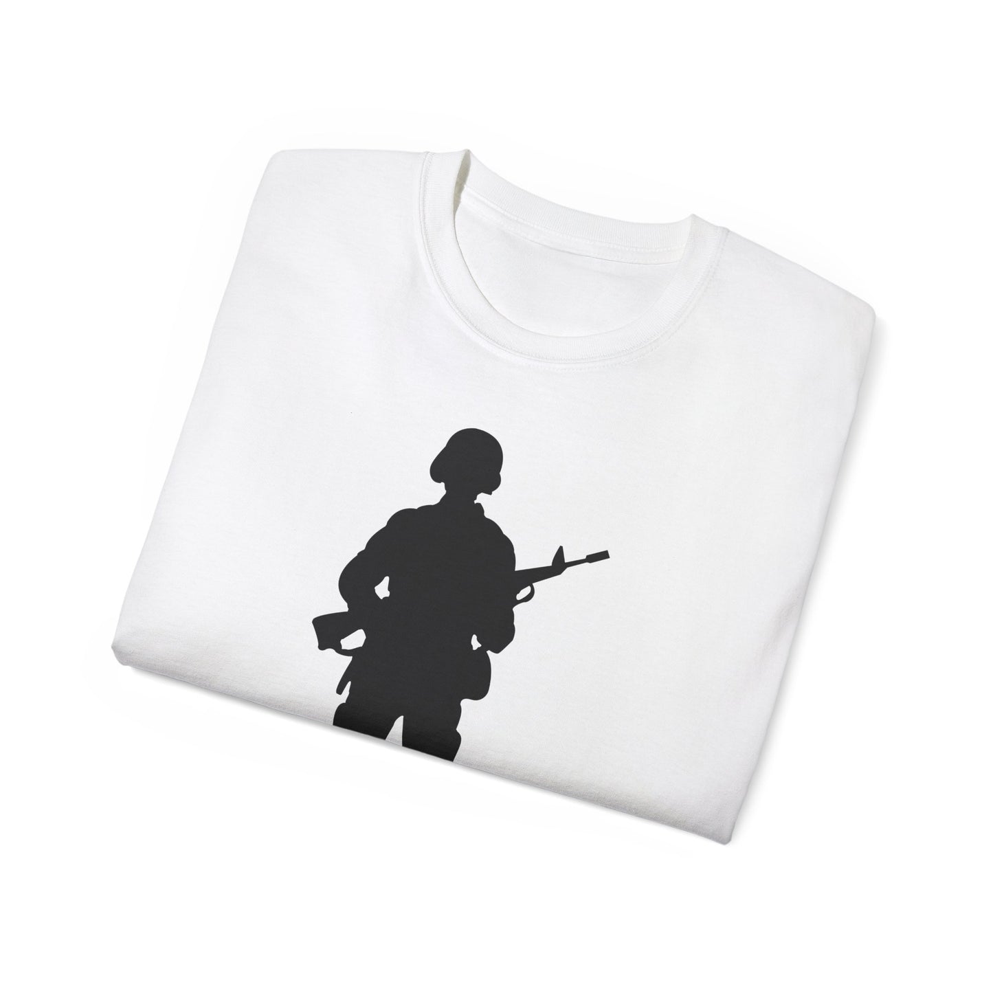 Unisex Ultra Cotton Tee - Army - Soldier - Silhouette X 300