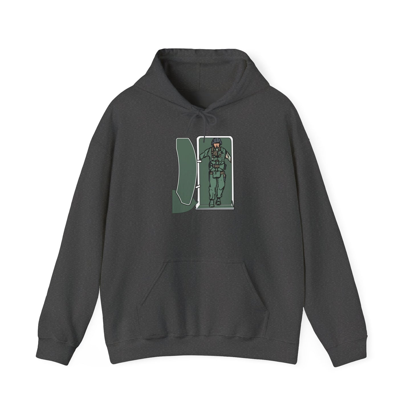Unisex Heavy Blend Hooded Sweatshirt - Airborne - JM Door Check X 300