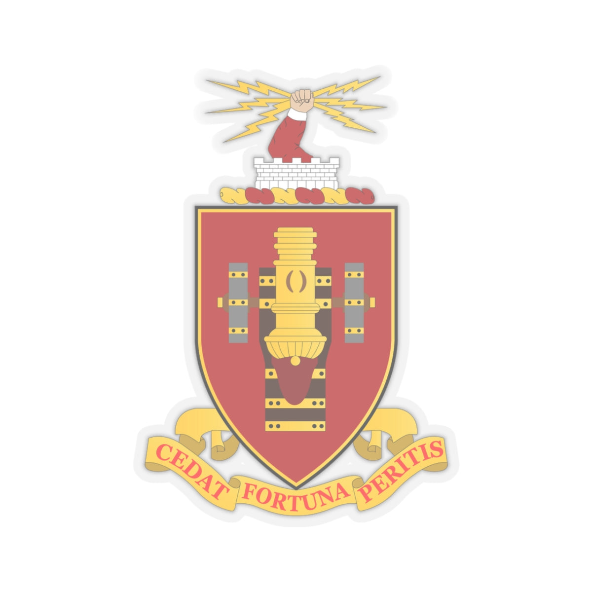 Kiss-Cut Stickers - COA - Fort Sill - Artillery School wo txt X 300