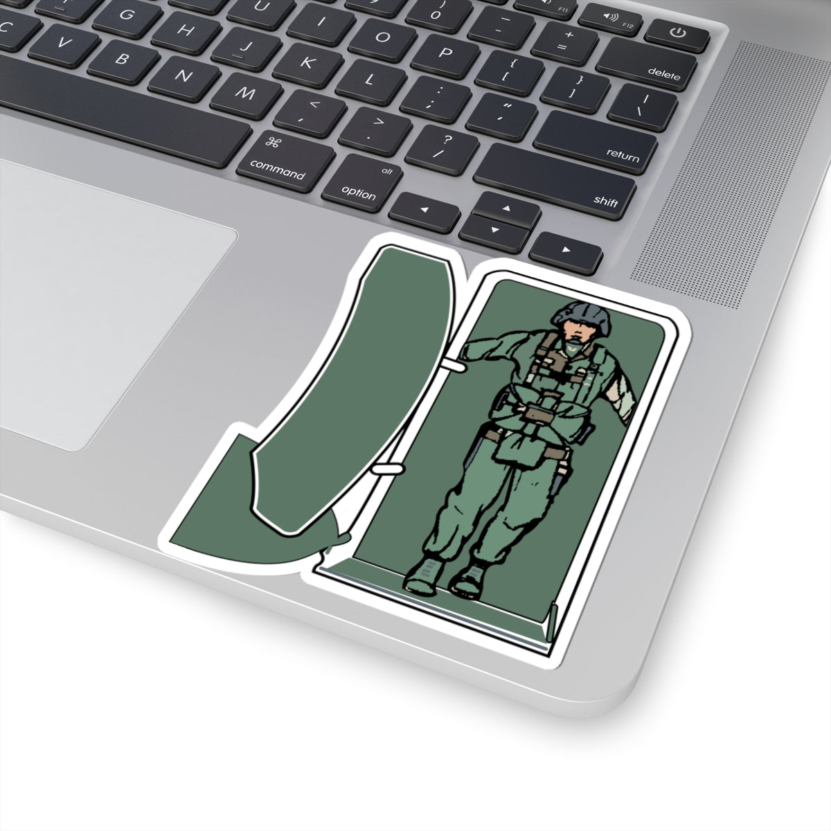Kiss-Cut Stickers - Airborne - JM Door Check X 300