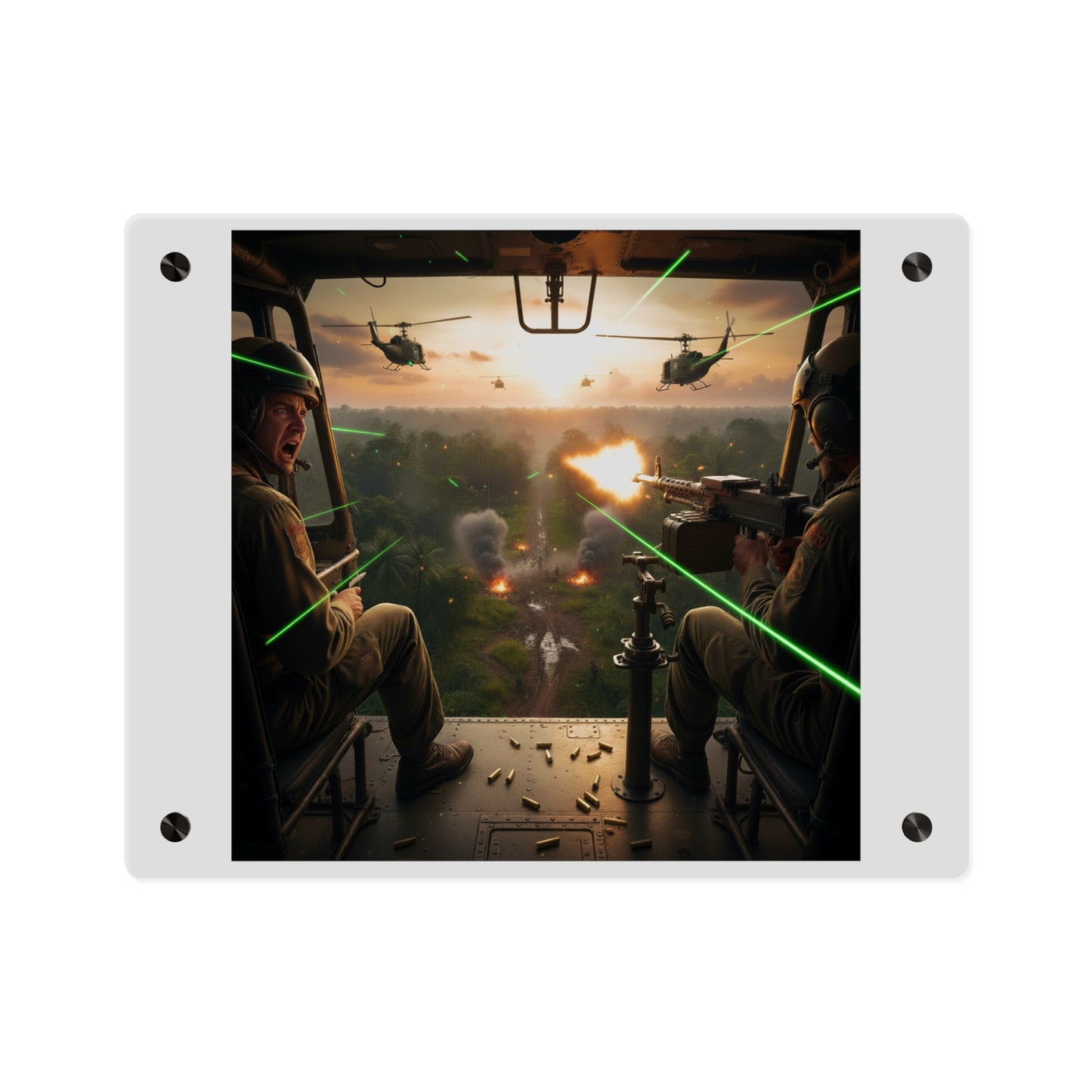 Acrylic Wall Art Panel - VIetnam Hot LZ from Side Door