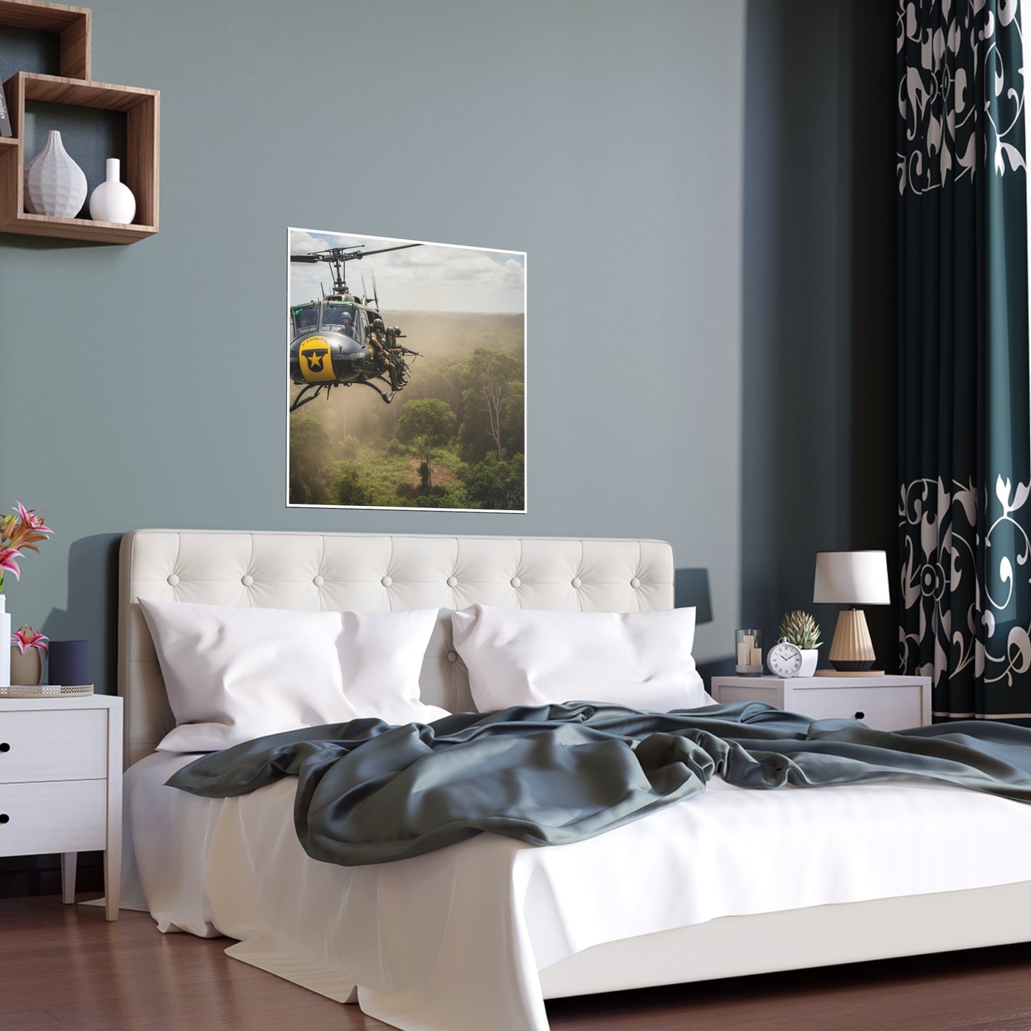 Indoor and Outdoor Silk Posters - 1st Cavalry Division - Air Assault - Vietnam