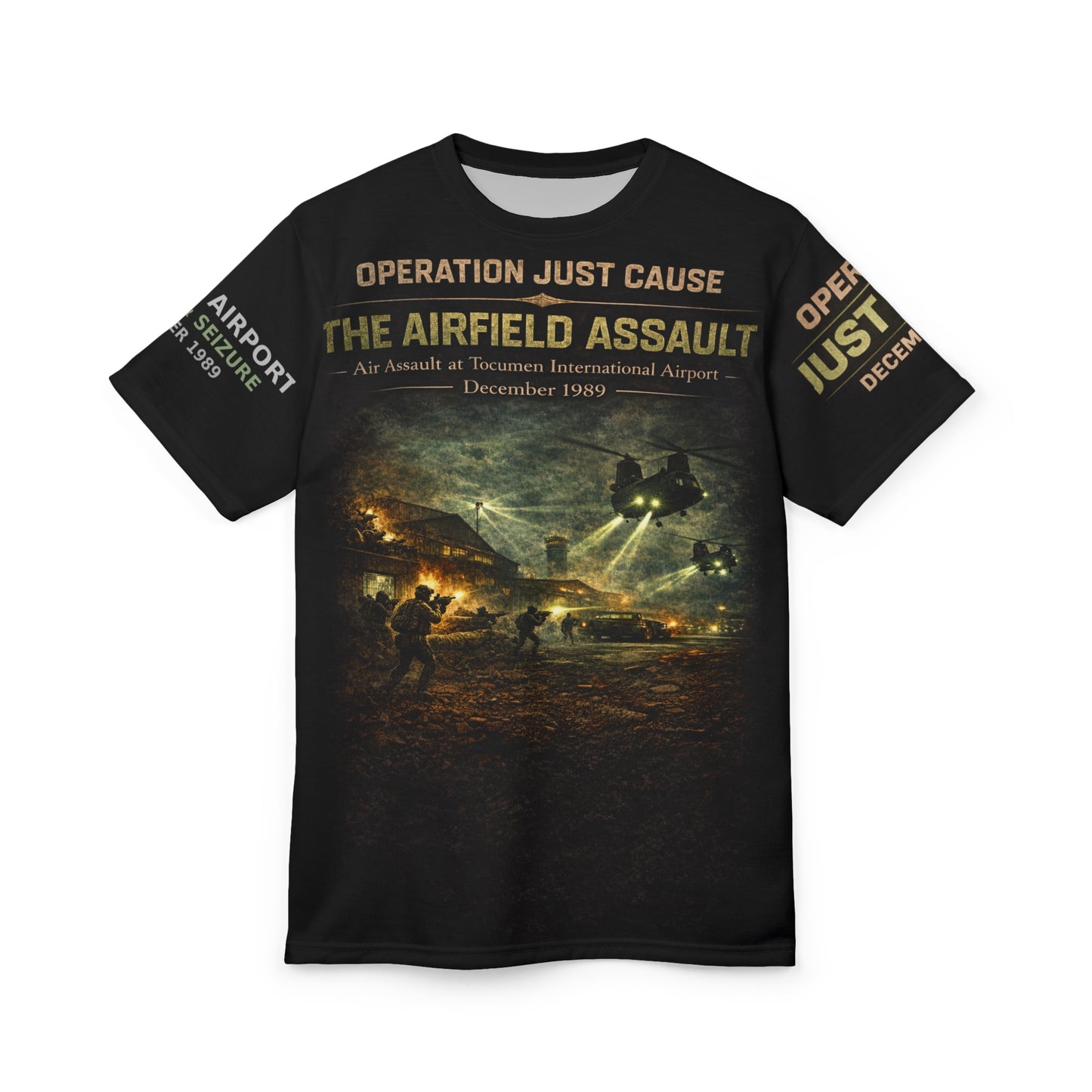 Operation Just Cause Veterans Tribute Tee — "Air Field Assault: The Taking of Tocumen"