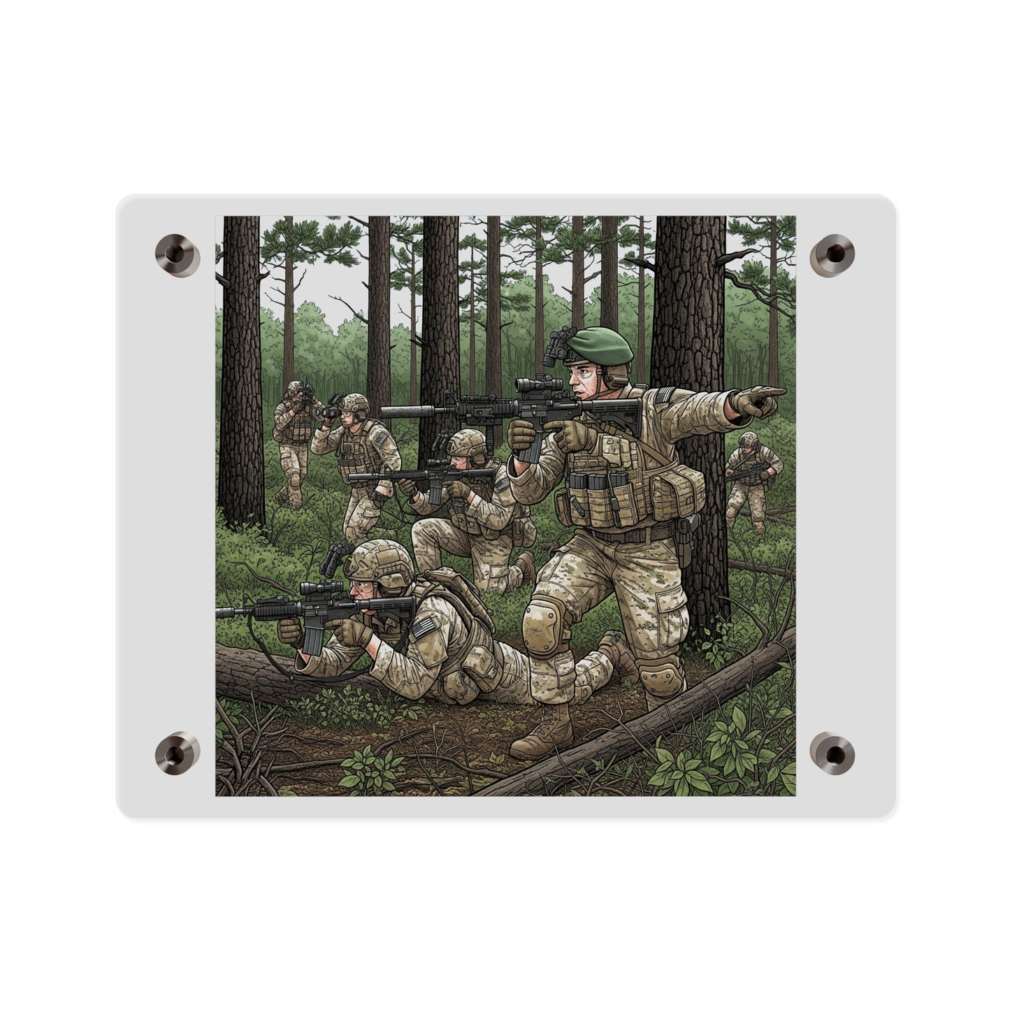 Acrylic Wall Art Panel - Special Forces training at McKall