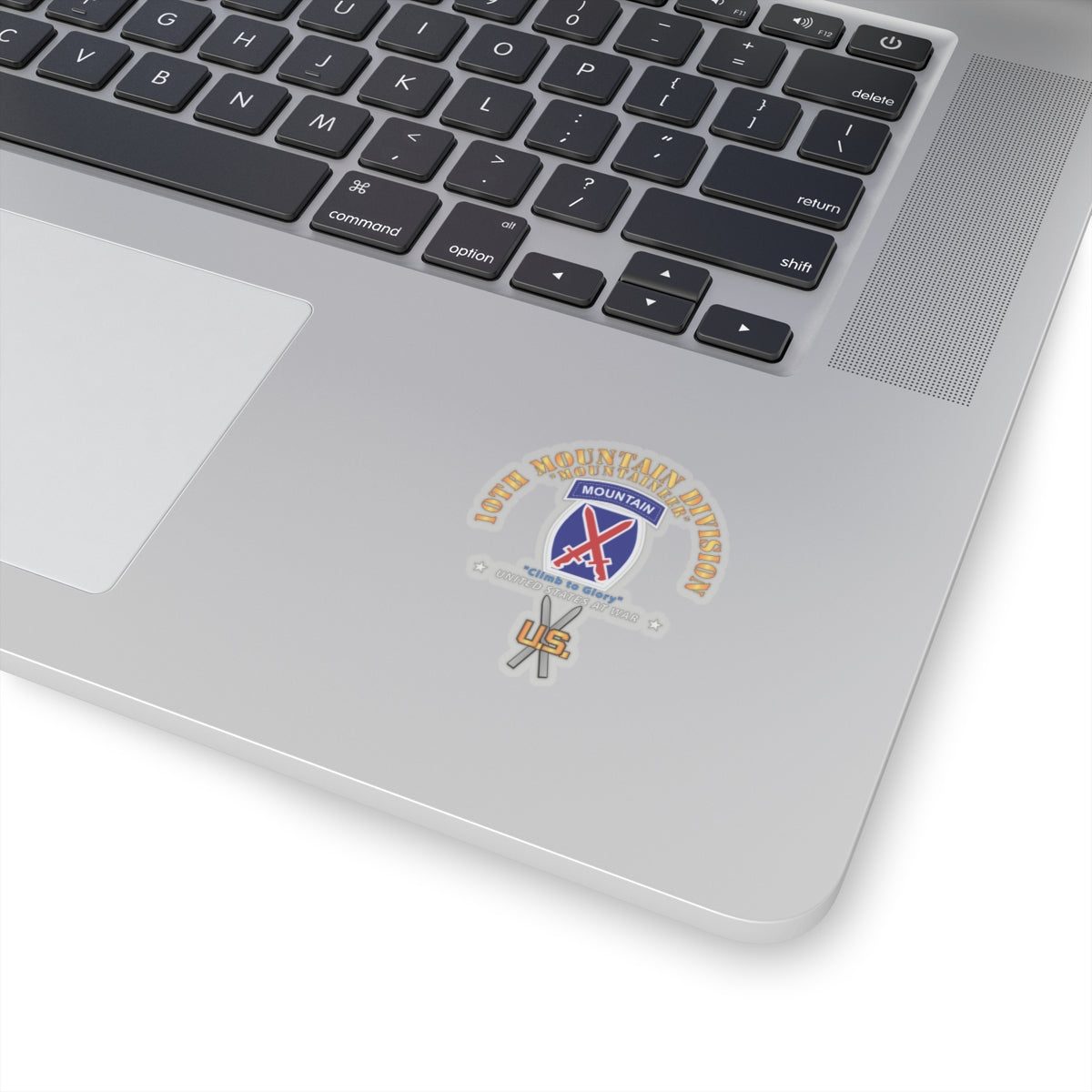 Kiss-Cut Stickers - 10th Mountain Division w SKI Branch