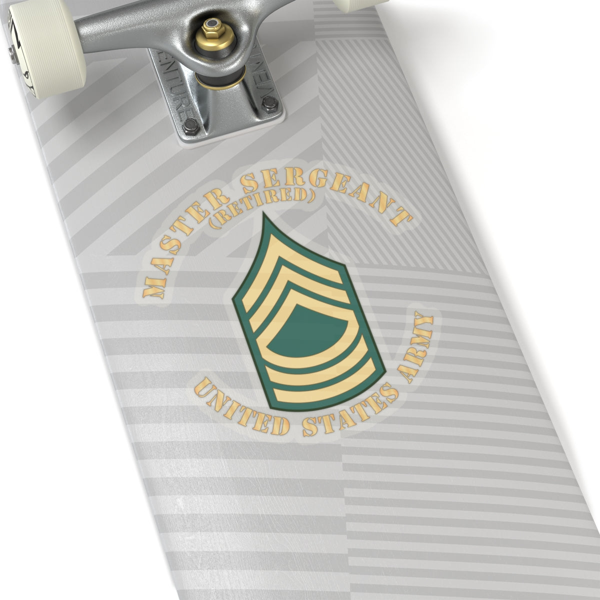 Kiss-Cut Stickers - Enlisted - MSG - Master Sergeant - Std - Retired