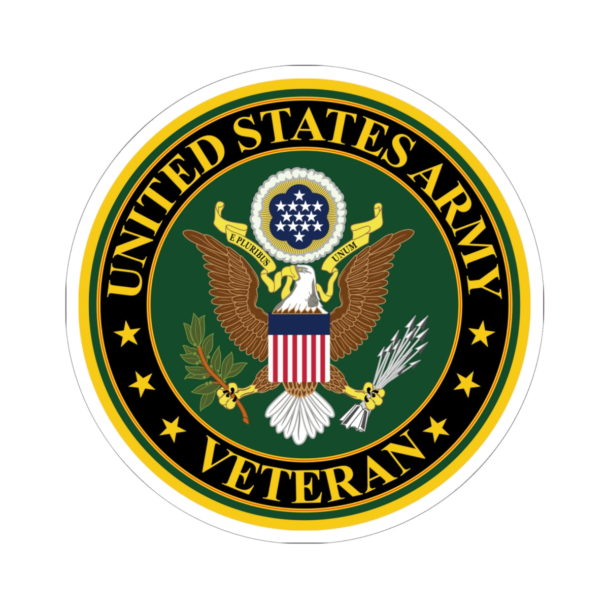 Kiss-Cut Stickers - US Army Veteran