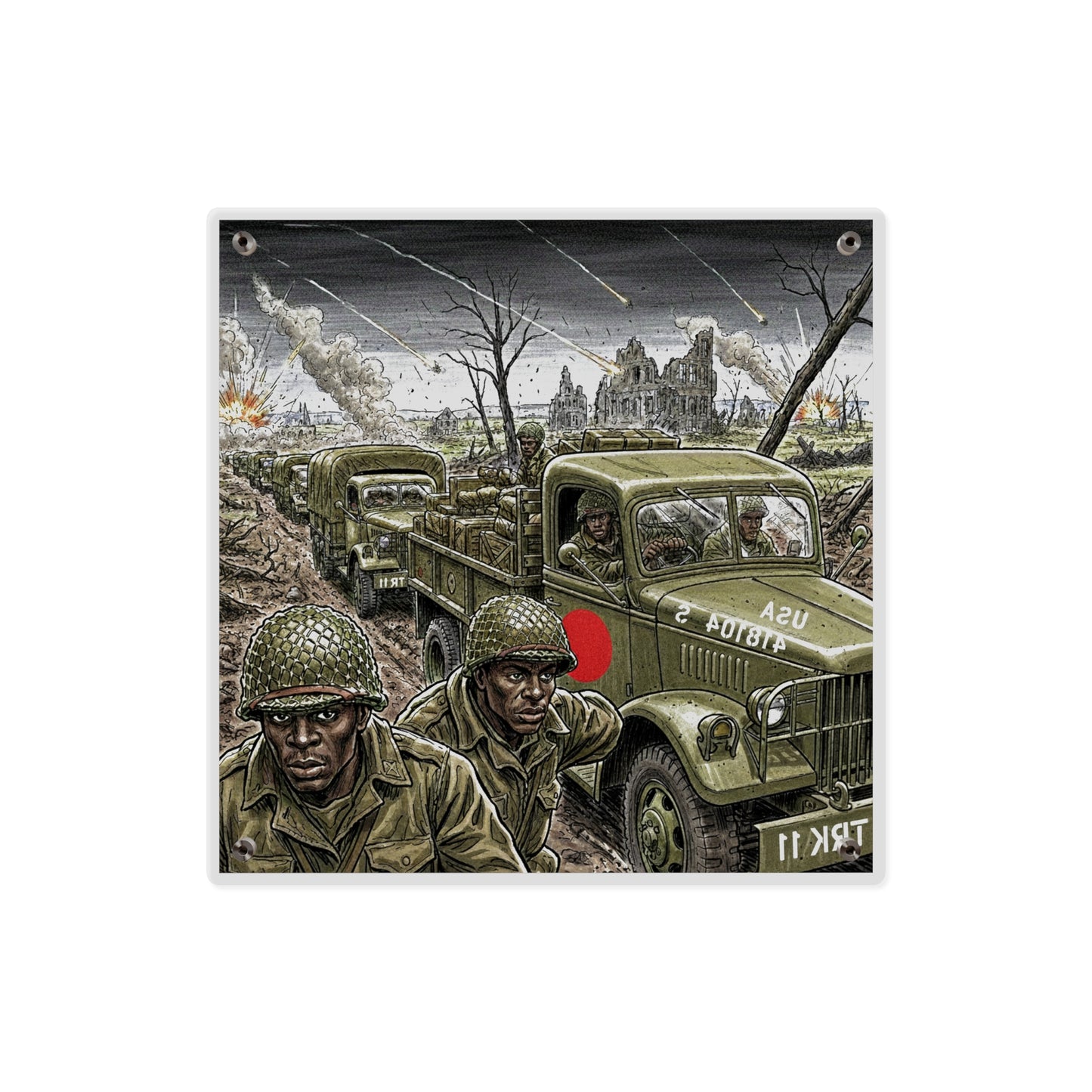 Acrylic Wall Art Panel - RedBall Express w RB