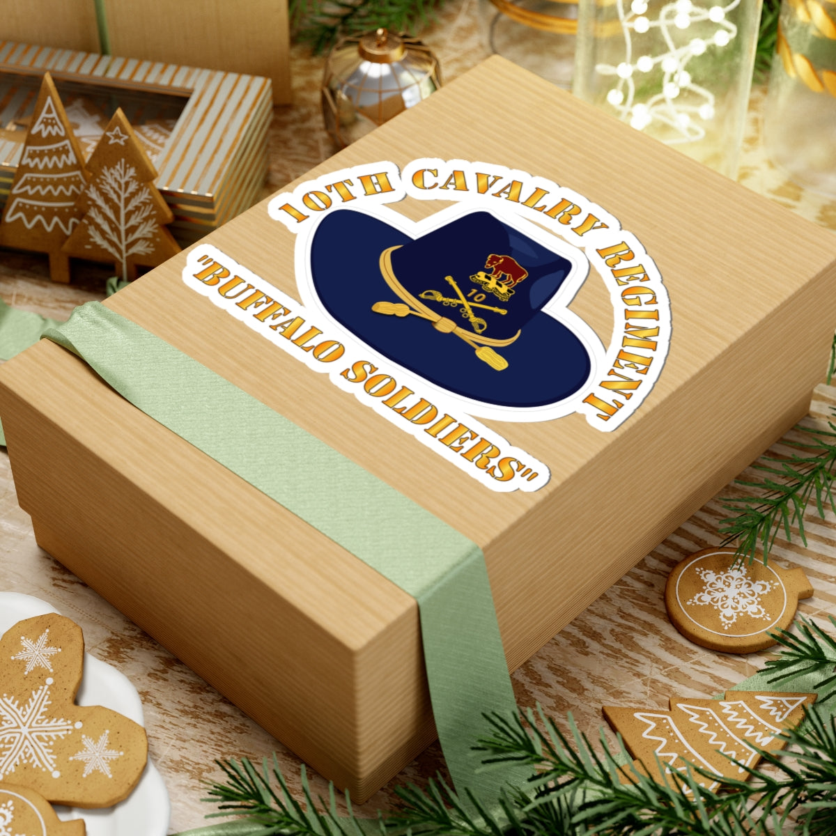 Kiss-Cut Stickers - 10th Cavalry Regiment w Cav - Buffalo Soldiers