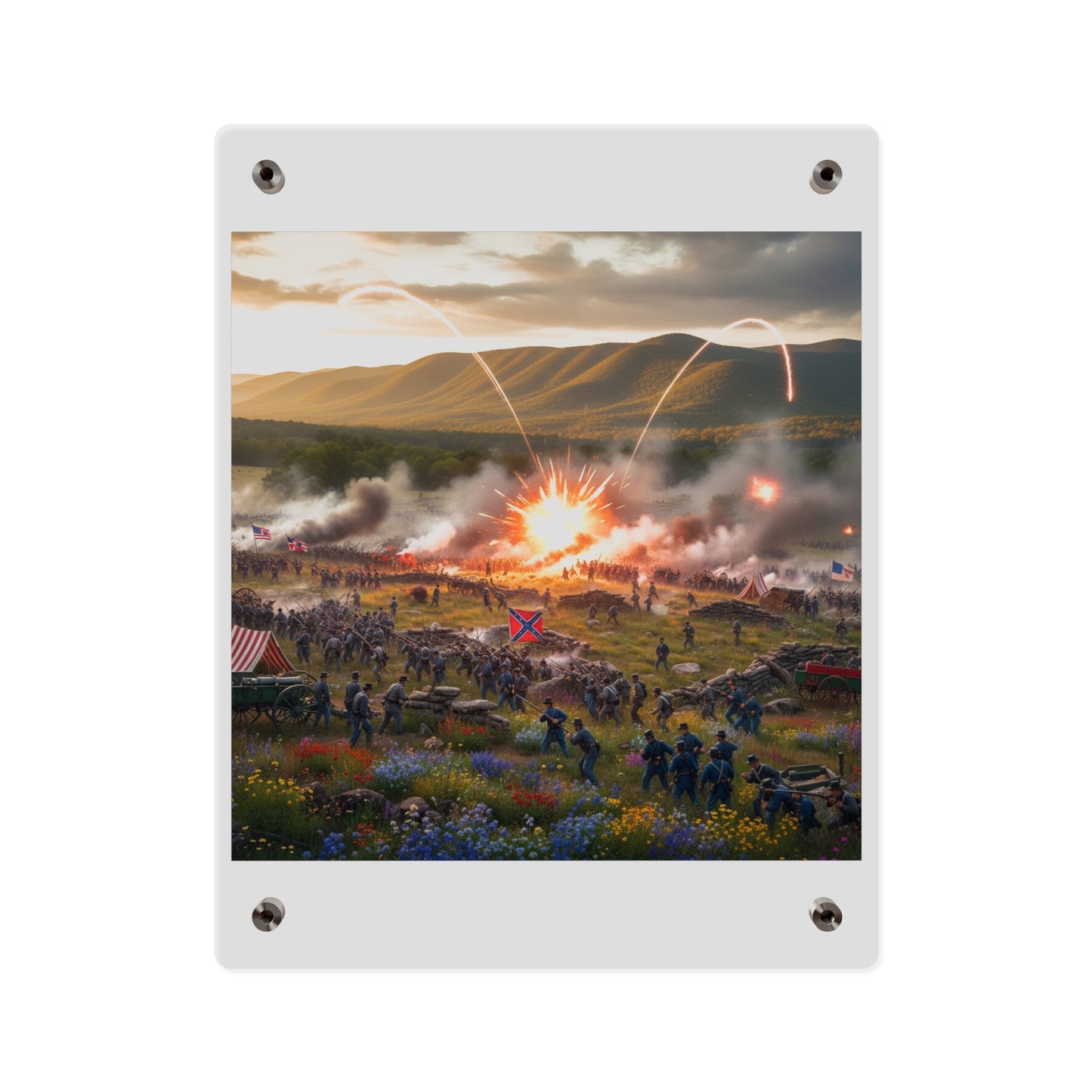Acrylic Wall Art Panel - US Civil War Battle - Battle of Kennesaw Mountain Georgia