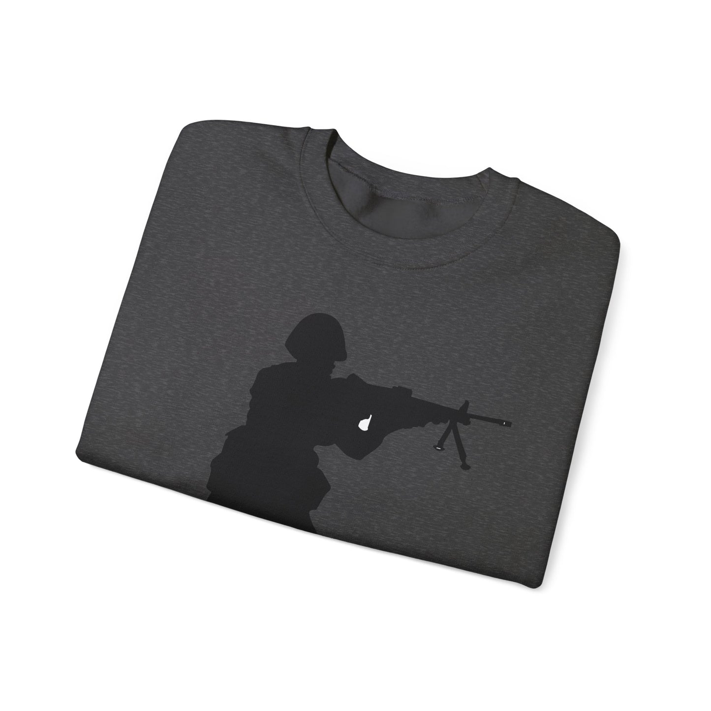 Crewneck Sweatshirt - Army - Soldier - MG Assault - Silhouette X 300