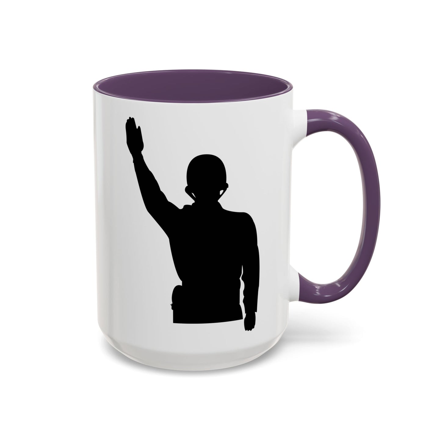 Accent Coffee Mug (11oz & 15oz) - Army - Soldier - Halt - Silhouette X 300