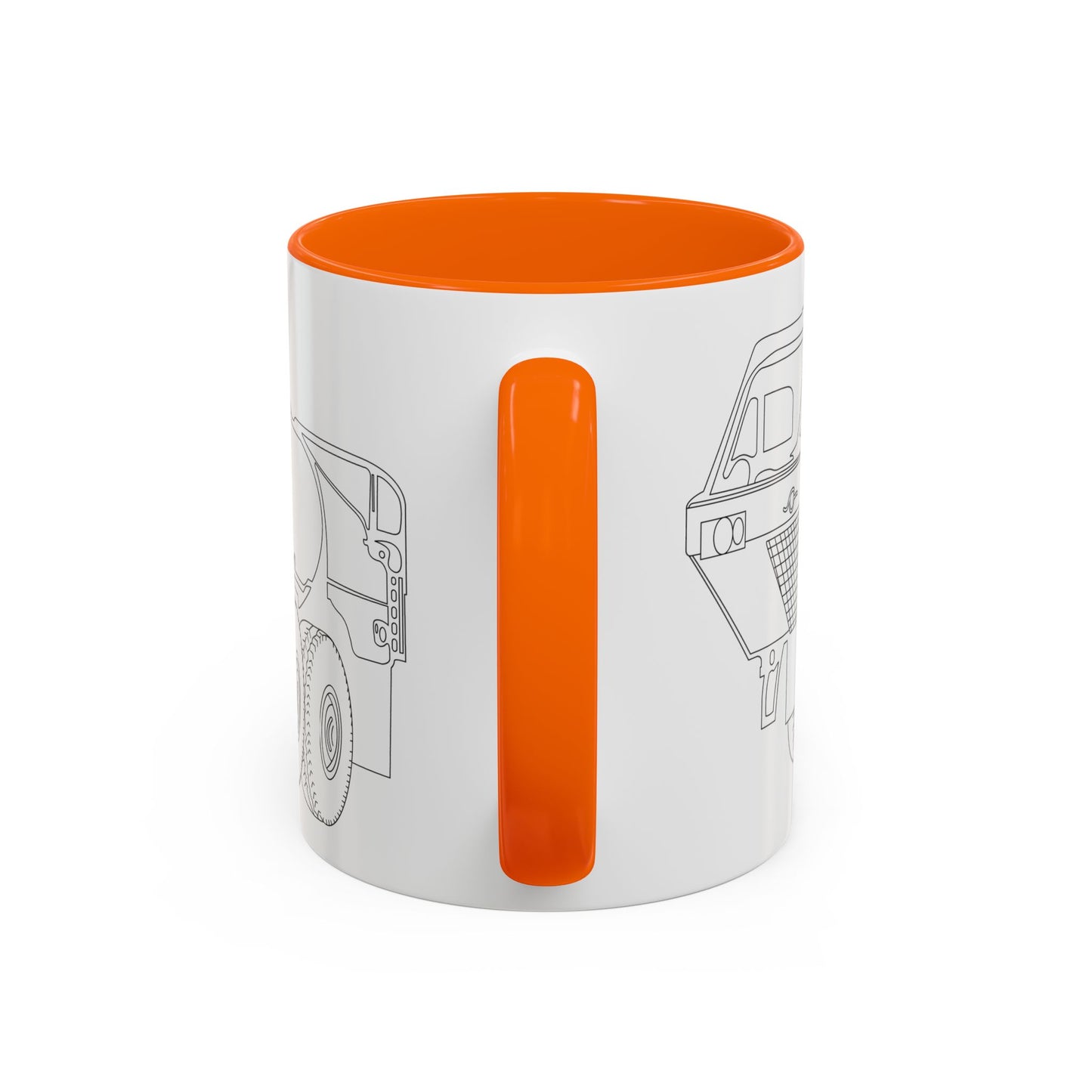 Accent Coffee Mug (11oz & 15oz) - Vehicle - Fuel Truck - Front Left Oblique X 300